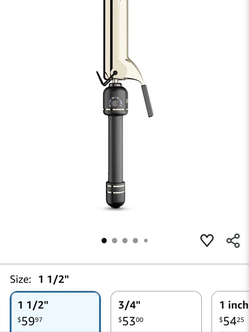 Hot Tools 1.5" Extended Barrel Curling Iron